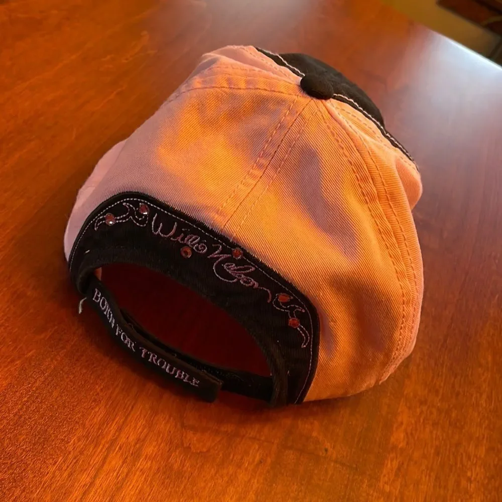 Willie Nelson Whiskey Chick Born for Trouble Ball Cap